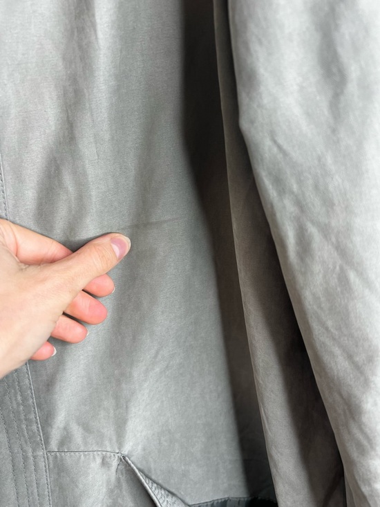 90s Y2K Luba matte sage green oversized boxy minimalist old money car coat - Picture 17 of 17